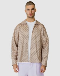 Justin Cassin - Imran Print Wide Collar Shirt