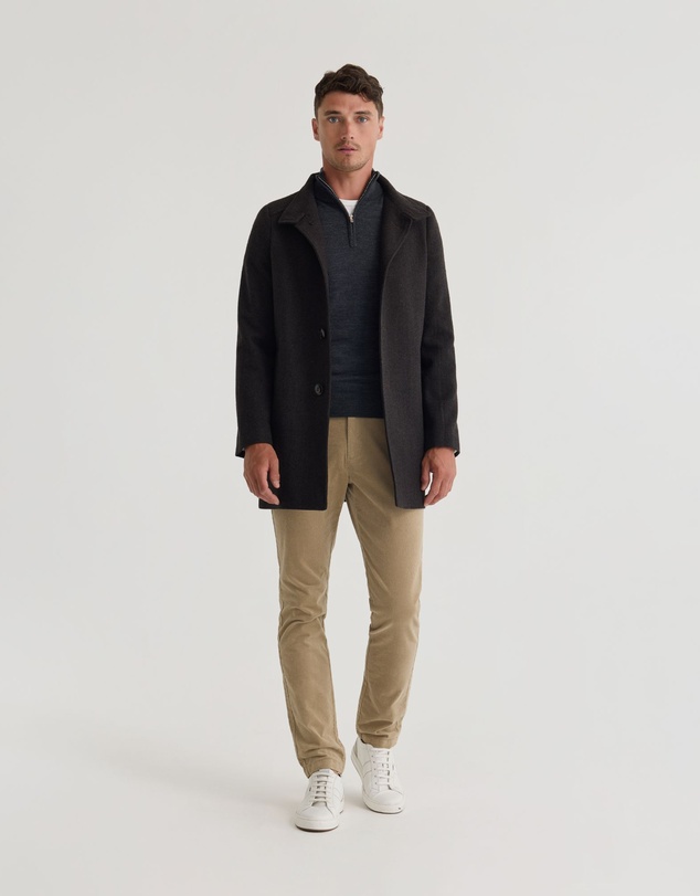 Oxford - Dunbar Herringbone Wool Coat