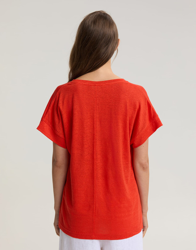 Sportscraft - Tonia V Neck Linen Tee