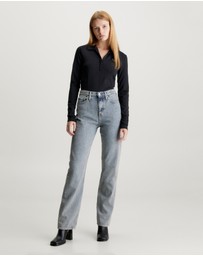 Calvin Klein Jeans - High Rise Straight Jeans