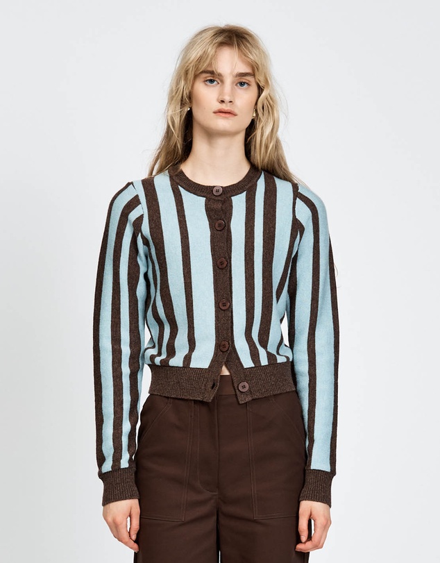 bul - Havu Cardigan Brown Stripe
