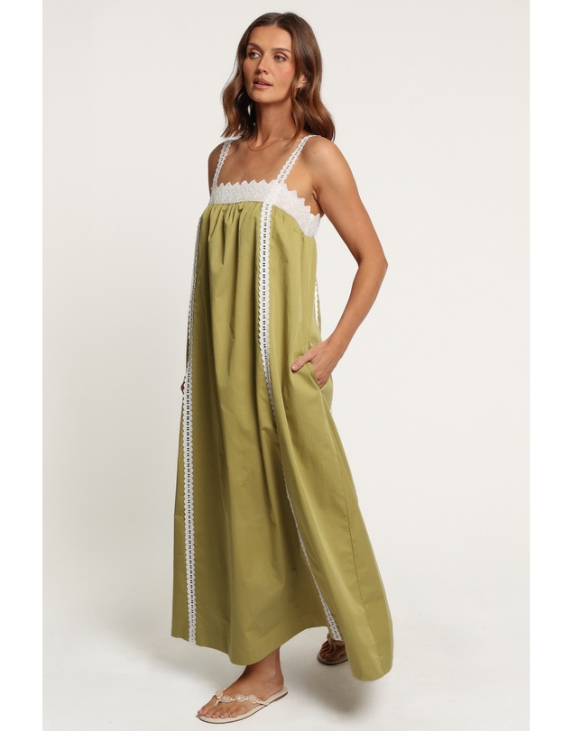 Petal & Pup - Halina Midi Dress - Green