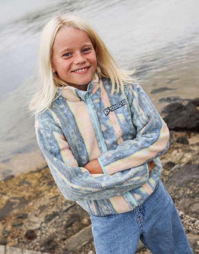 Skwosh - Swayze Stripe Kids Polar Fleece Jacket