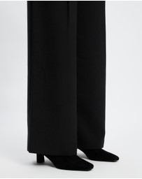 AERE - Isabel Heeled Leather Ankle Boots