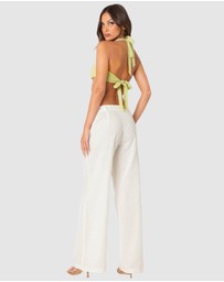EDIKTED - Twisty Textured Bra Top