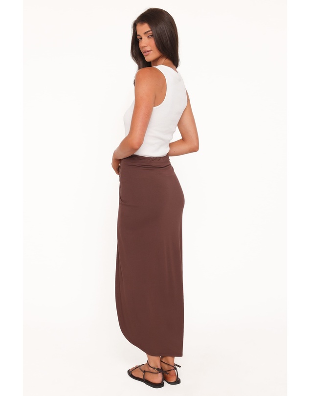 Petal & Pup - Cassandra Sarong Skirt - Dark Brown