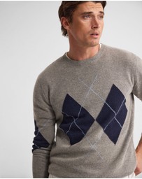 Oxford - Anton Wool Argyle Crew Neck