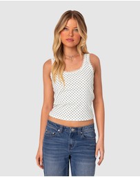 EDIKTED - Lover Girl Printed Tank Top