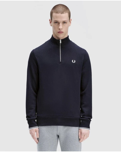 Fred Perry - Half Zip Sweatshirt