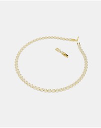 Swarovski - Una Angelic Necklace, Round Cut, Small, White, Gold-Tone Plated