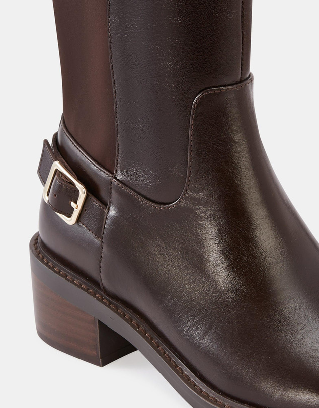 Wittner - Branda Long Boots Mocha Brown Leather