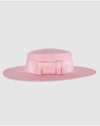 Max Alexander - Pink Boater Hat