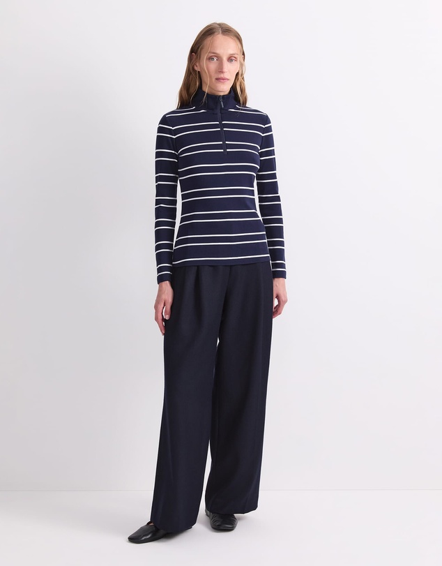 Sportscraft - Lucy Zip Funnel Neck Top