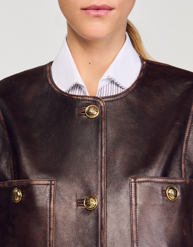 Sandro - Jerem Leather Jacket