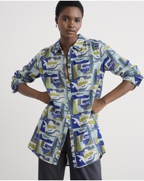 Seasalt - Seasalt Cornwall Green Wren Flutter Shirt