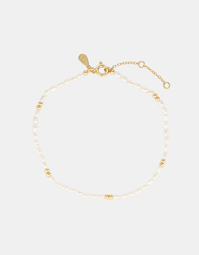 Luna Rae - Gold Vermeil- Petite Pearl Bracelet