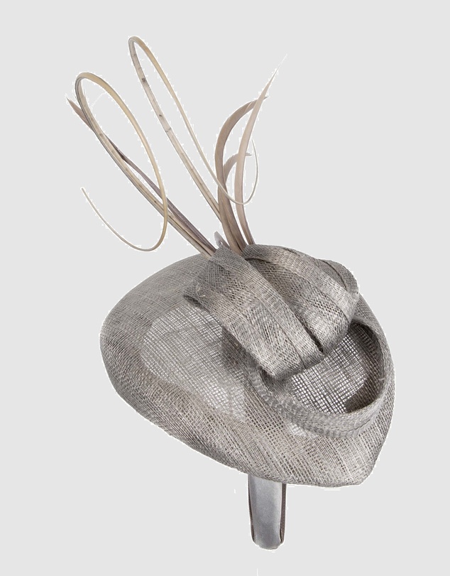 Max Alexander - Pillbox Silver Racing Fascinator