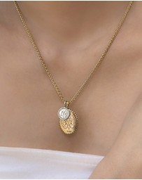 Wanderlust + Co - Virgo Zodiac Mother of Pearl 925 Sterling Silver Pendant