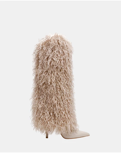 Steve Madden - Icon Off White Boots