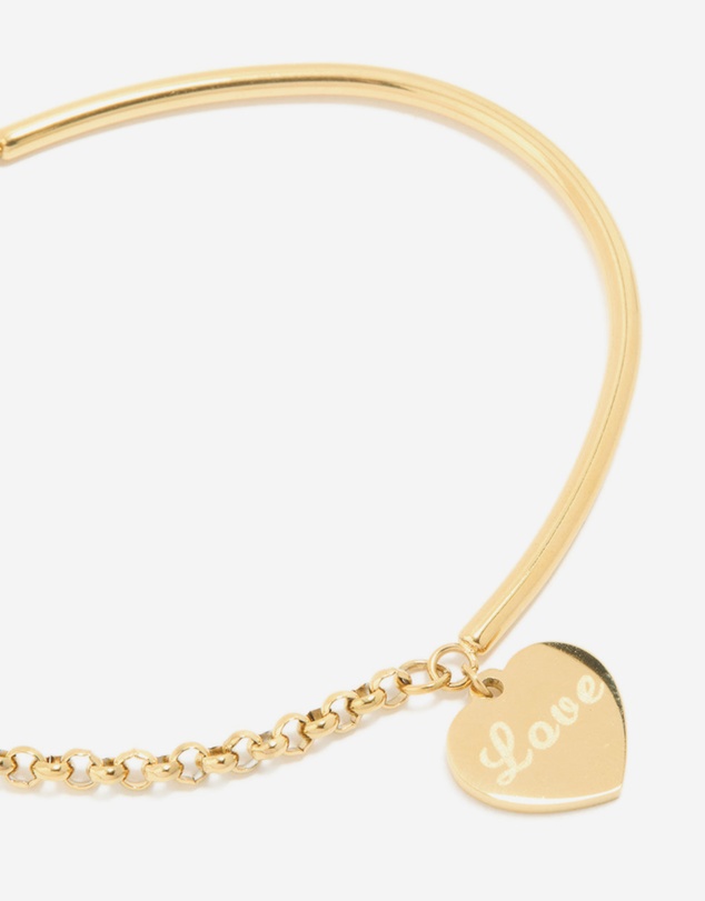 Lovisa - Waterproof Gold Plated Stainless Steel Love Engravable Bracelet