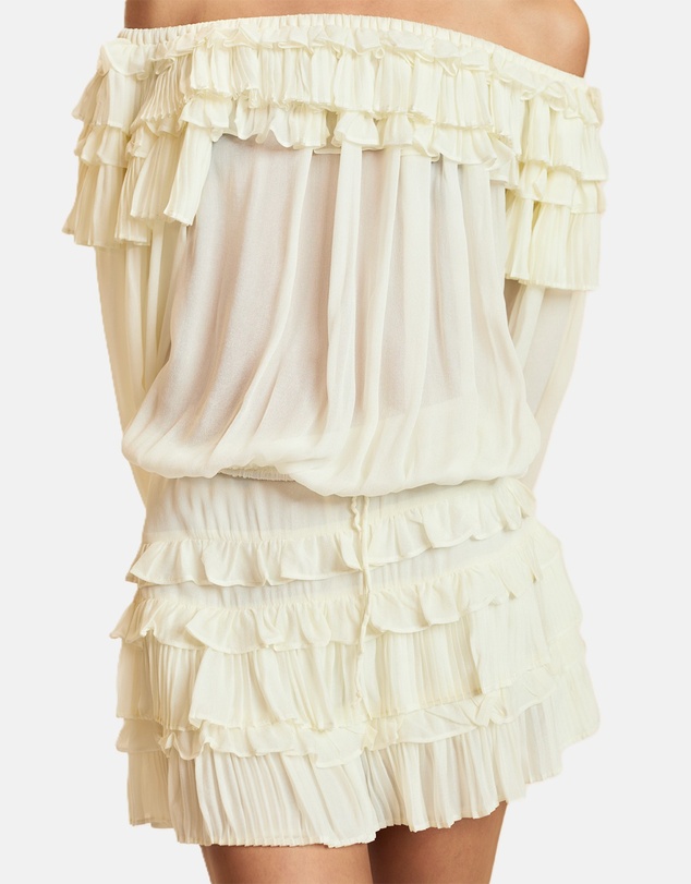 Cynthia Rowley - Ruffle Pleated Micro Skirt