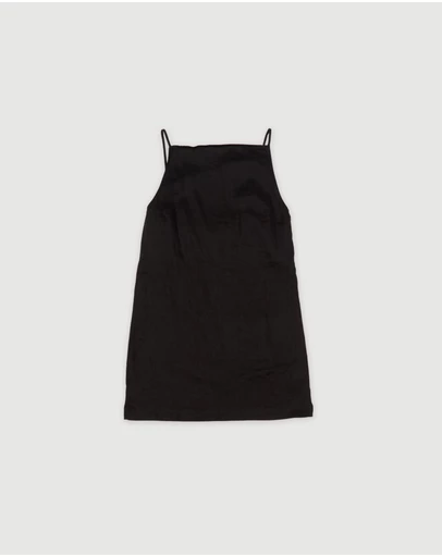 Revibe - Repaired Assembly Label Linen Slip Dress