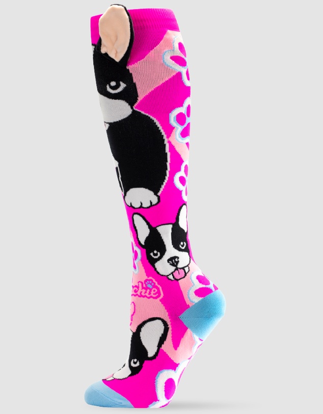 Crazy Skates - Crazy Socks Frenchie Knee-High Socks