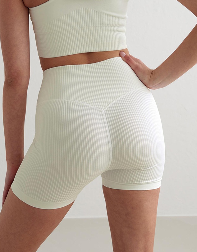 Aim'n - Ribbed Midi Biker Shorts
