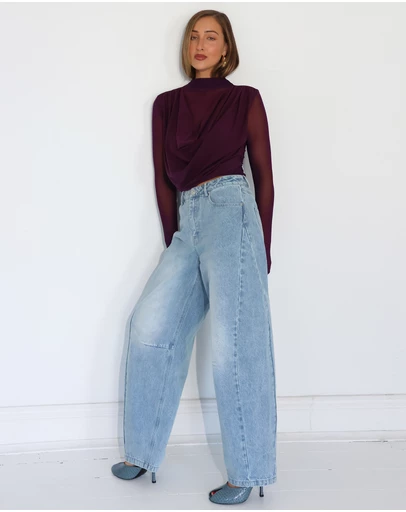 Madison The Label - Cora Barrel Jeans