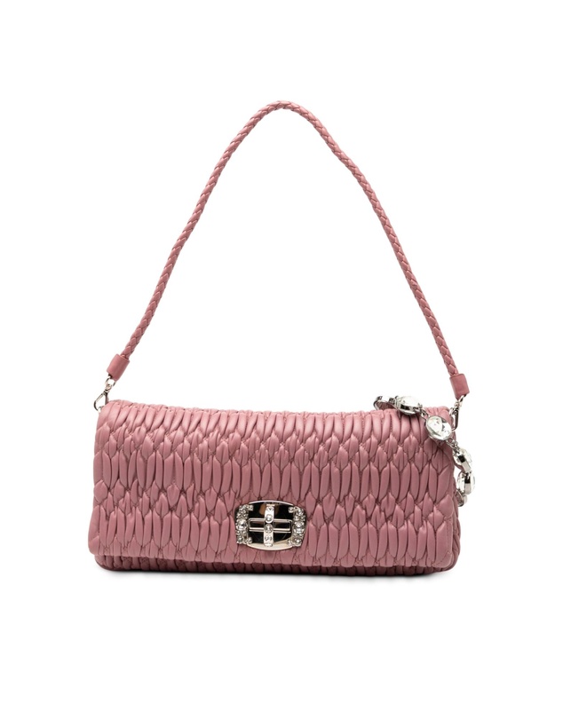 Pre-Loved by Azura Reborn - Pre-Loved Matelasse Nappa Crystal Chain Satchel