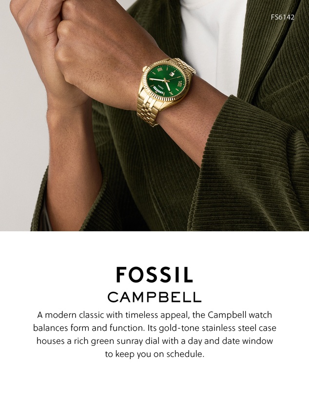 Fossil - Campbell Gold Analogue Watch