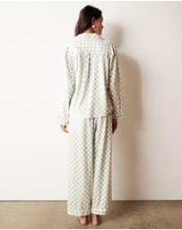 Atmos&Here - Ellie Long Soft Check PJ Set