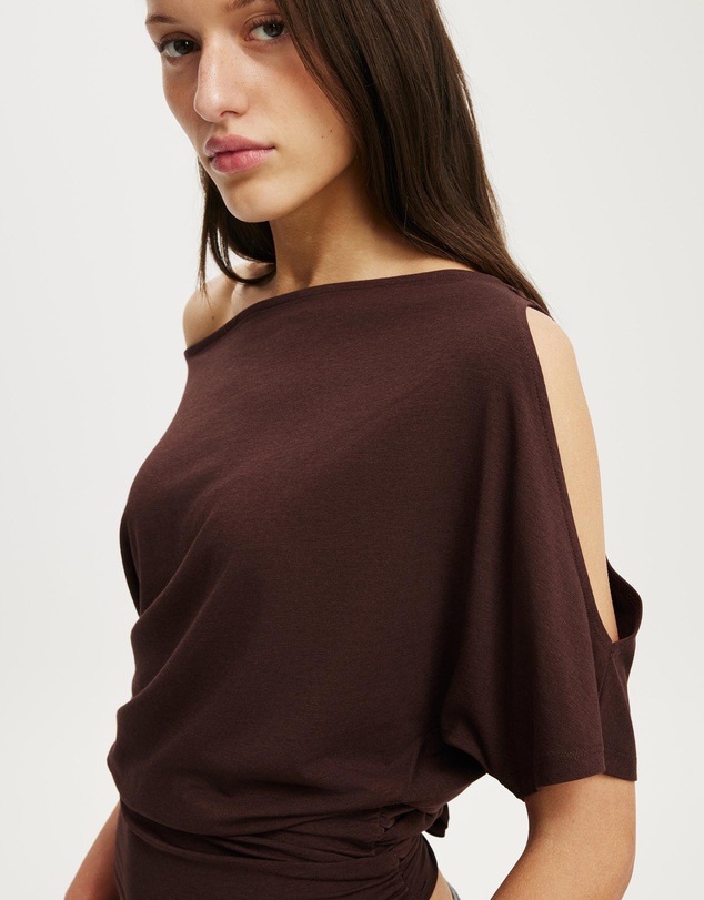Cotton On - Sonny Cold Shoulder Short Sleeve