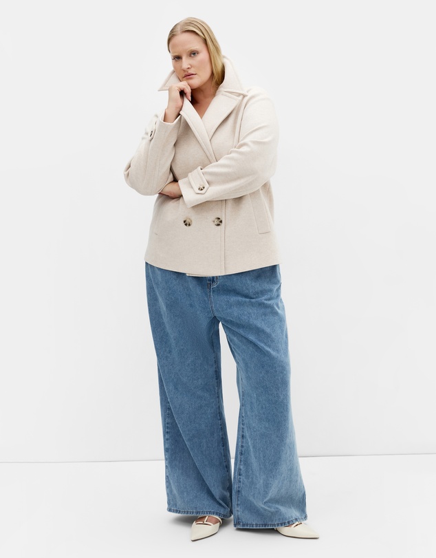 City Chic - Lola Short Melton Coat