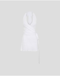 Vacay Swimwear - Sirena Wrap Mini White
