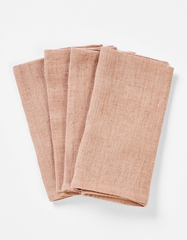 Aura Home - Vintage Pure Linen Napkin Set of 4