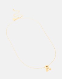 Lovisa - Waterproof Gold Plated Stainless Steel Large Bubble Letter R Necklace