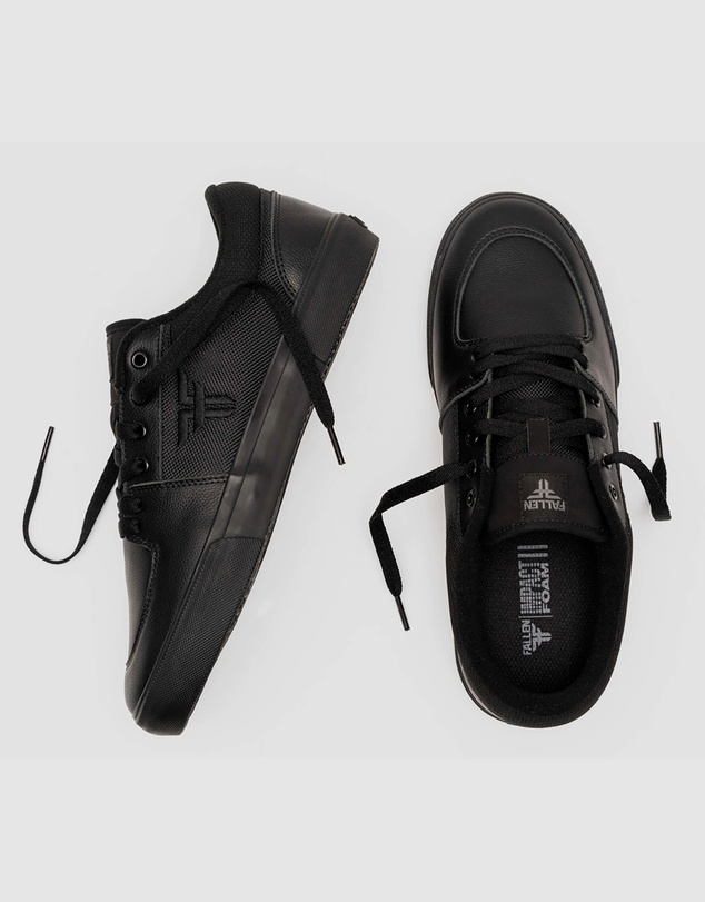 Fallen Footwear - Fallen Footwear Men Patriot Classic Vulcanised Sole Shoes Black