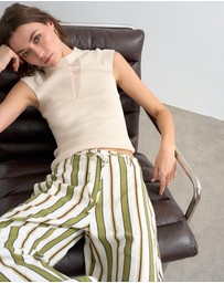 TOPSHOP - Cleo Tie Waist Trousers