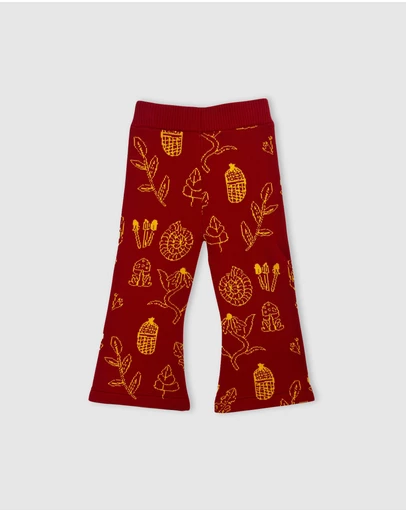 Banabae - Garden Treasure Flared Knit Pants - Kids