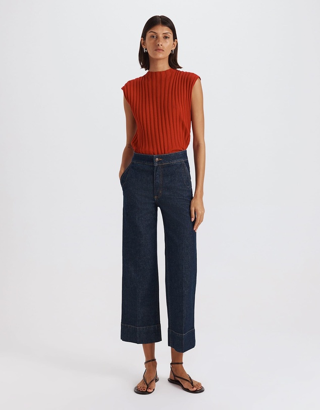 SABA - Ava Cropped Wide Leg Jean