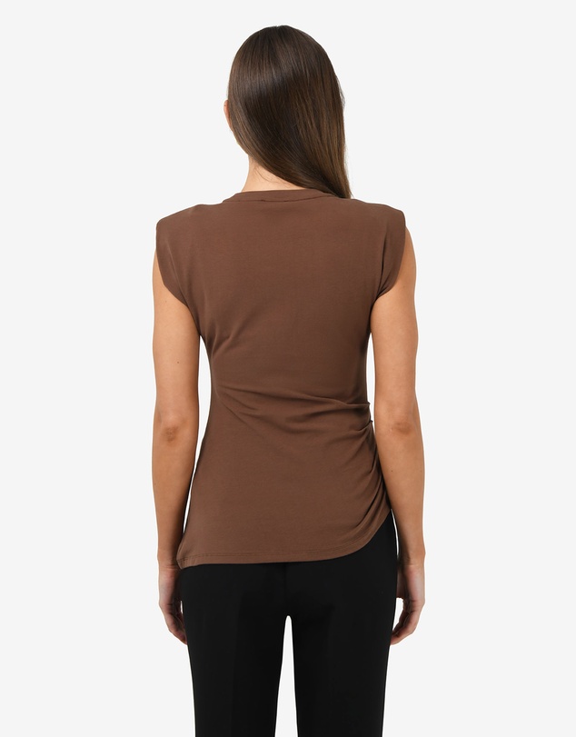 Forcast - Sarah Padded Ruched Jersey Top