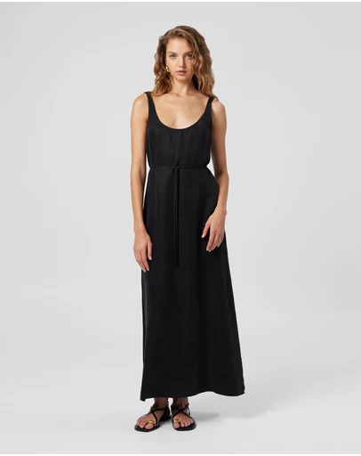 MVN - Pepperwood Cupro Scoop Neck Dress