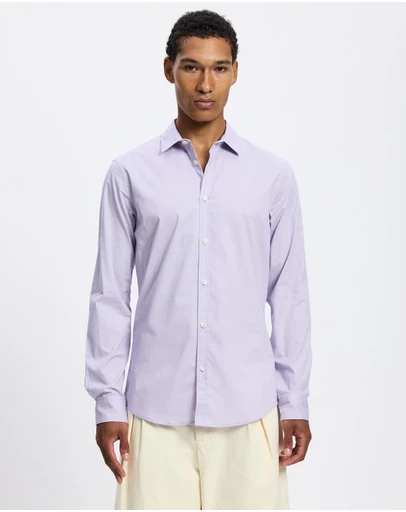Scotch & Soda - Seasonal Core Solid Slim-Fit Poplin Shirt
