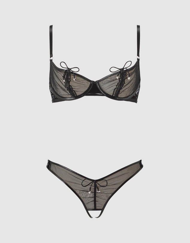 Ann Summers - Secret Ties Crotchless Set