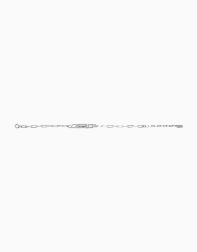 Diesel - D Logo Silver Tone Bracelet