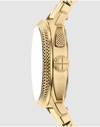 Fossil - Machine Gold Tone Analogue-Digital Watch