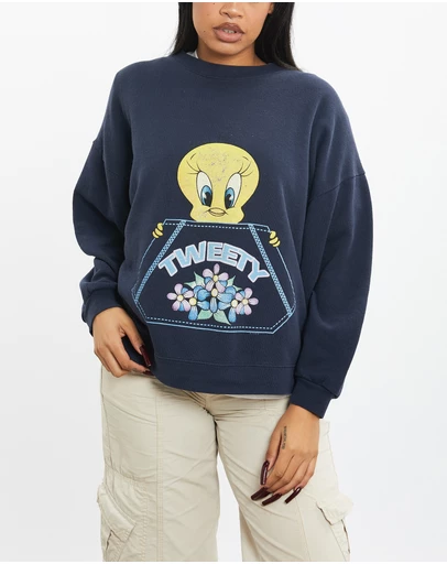 Vintage by The Real Deal - Pre Loved - Vintage Looney Tunes Tweety Bird Sweatshirt