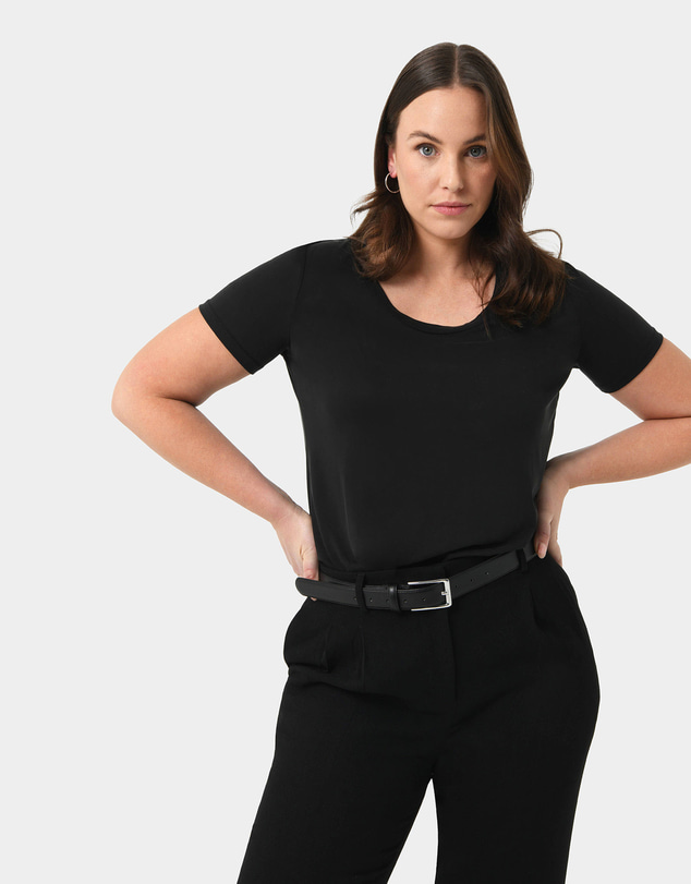 Forcast - Kamille Silver Buckle Belt