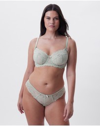 Bras N Things - Bethany Full Cup Underwire Bra - Light Green